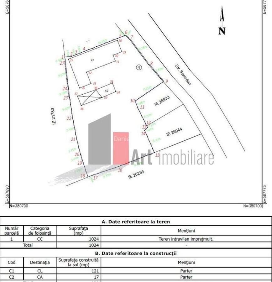 Teren 1024 mp+ casa din caramida in suprafa?a de 1... - 24