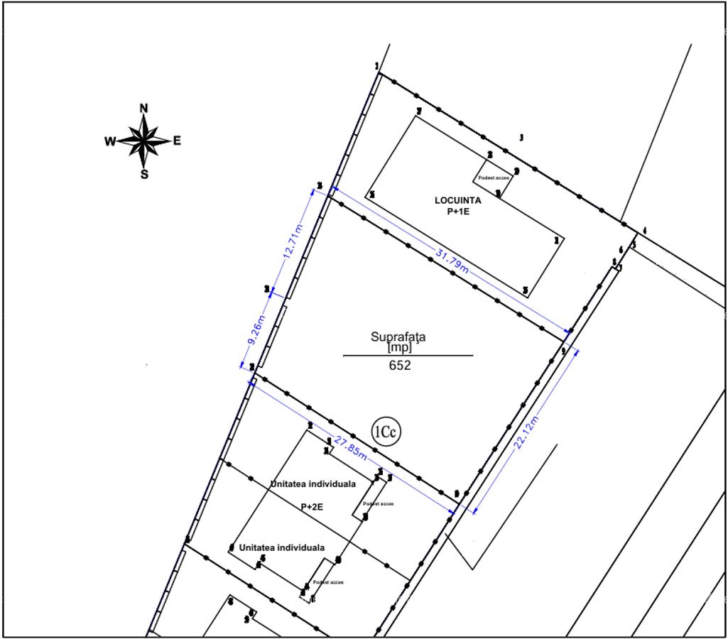 Teren 652 mp, langa Padurea Voluntari deschidere 22 mp toate utilitatile - 1