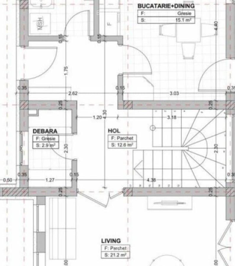 Case cuplate , P + E, 4 camere, 120 mp, 250 teren, complex d - 1