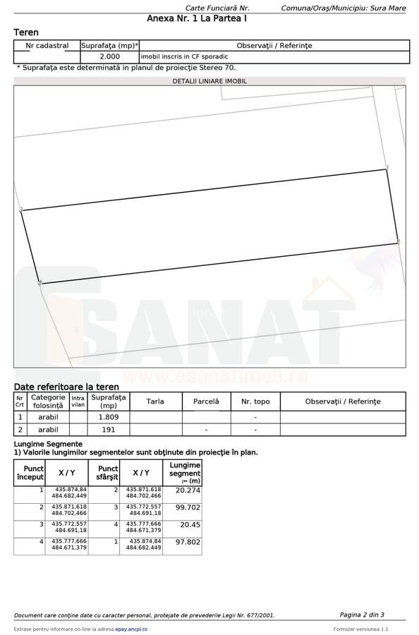 Teren de 2000 mp, deschidere la 2 strazi, Sura Mare |SkyVideo - 2