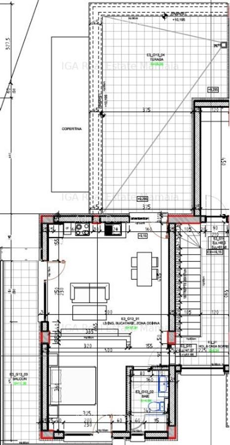 Apartament cu terasa de 35mp aproape de plaja in zona Hanul Piratilor - 7