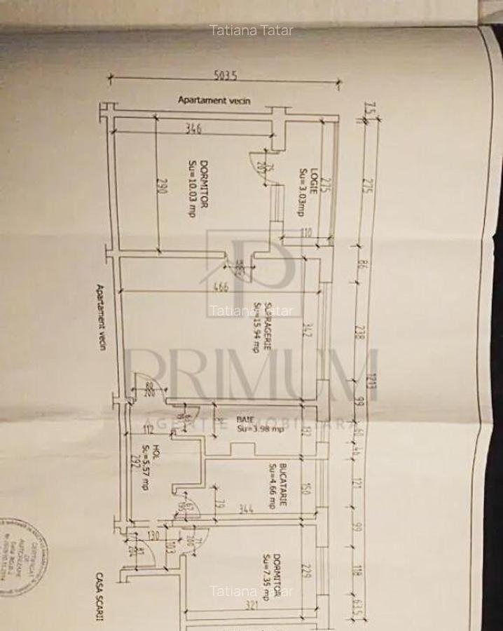 SAGULUI - 3 camere - centrala proprie - etaj intermediar - R - 7