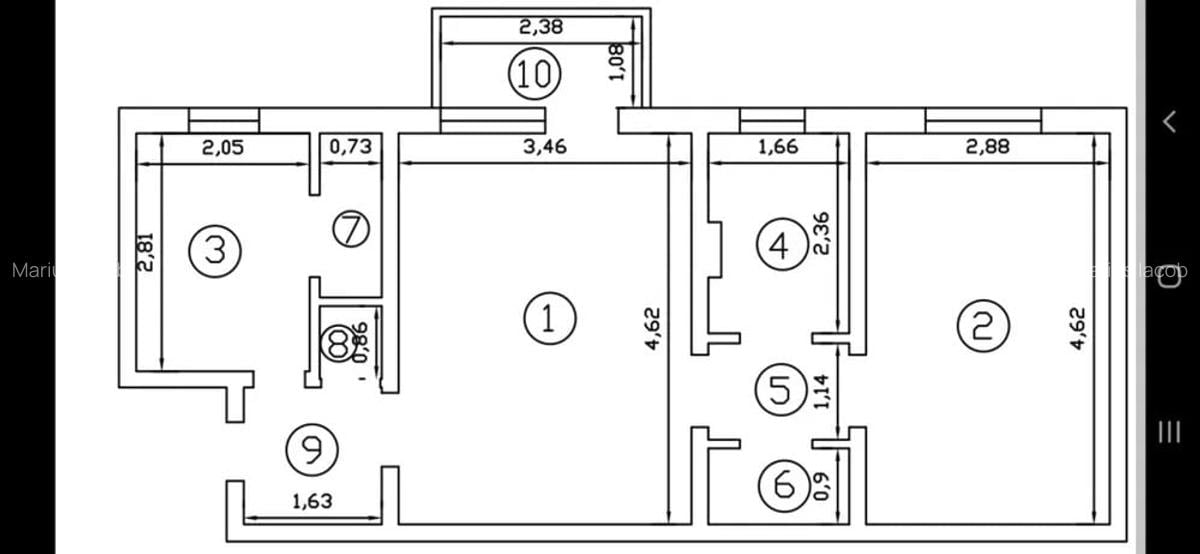 Apartament 2 camere-50mp-Podu Ros-etaj intermediar-bloc fara risc - 1 Apartament 2 camere-50mp-Podu Ros-etaj intermediar-bloc fara risc - 1