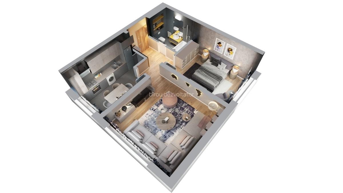 Apartament cu 2 camere decomandat în Pipera - 2
