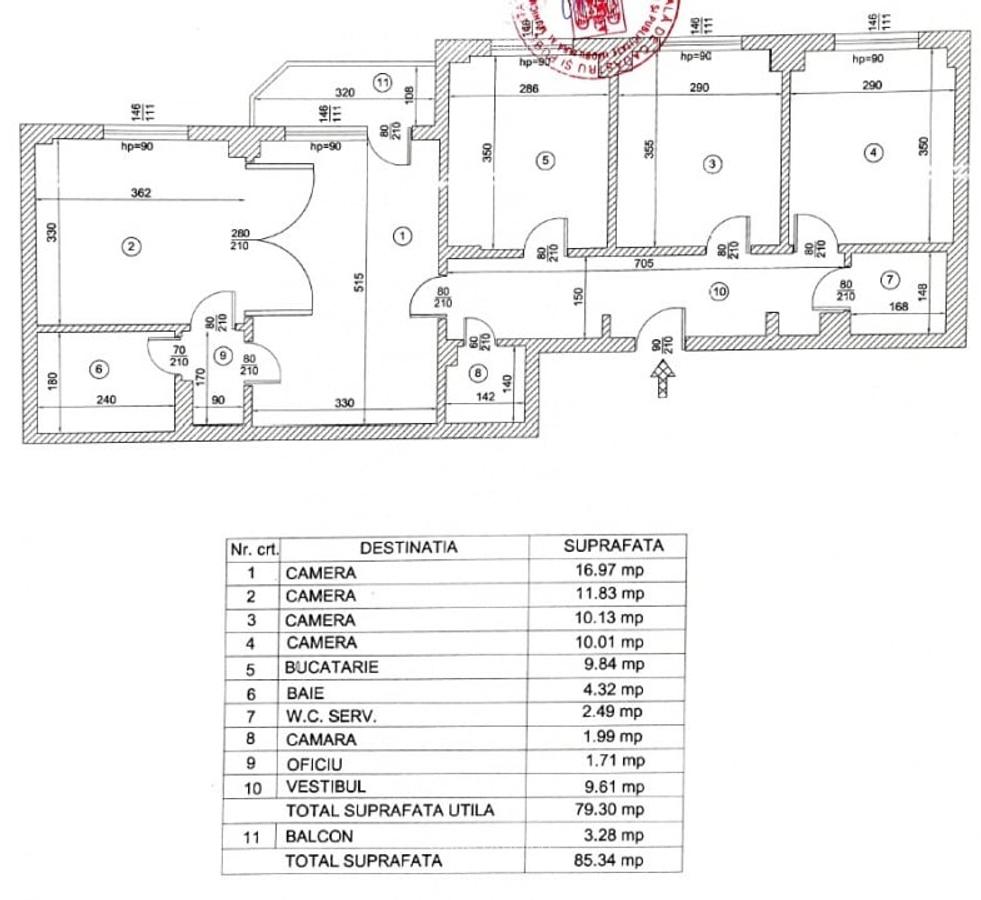 Mosilor, Dacia 4 camere vedere spate - 12