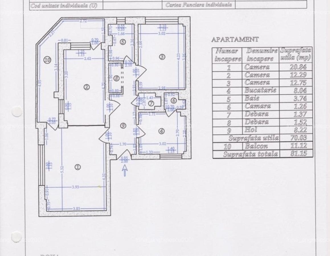 Proprietar, Clucerului/Kiseleleff, 3 camere  decomandate, baie plus grup sanitar - 6 Proprietar, Clucerului/Kiseleleff, 3 camere  decomandate, baie plus grup sanitar - 6