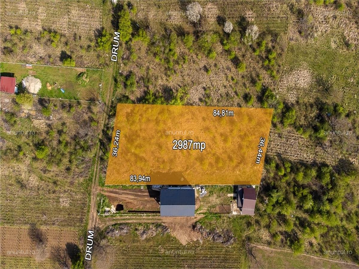 Stefanestii de Jos, Sos Stefanesti, teren 2987 mp, Stb 4 min, deschidere 36 ml - 6