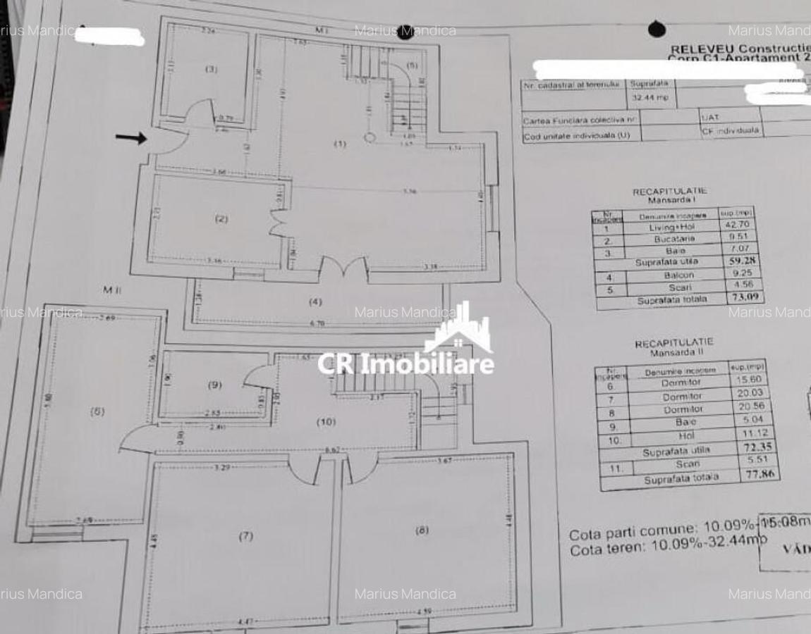 Apartament 4 camere tip Penthouses Dristor parc IOR - 8