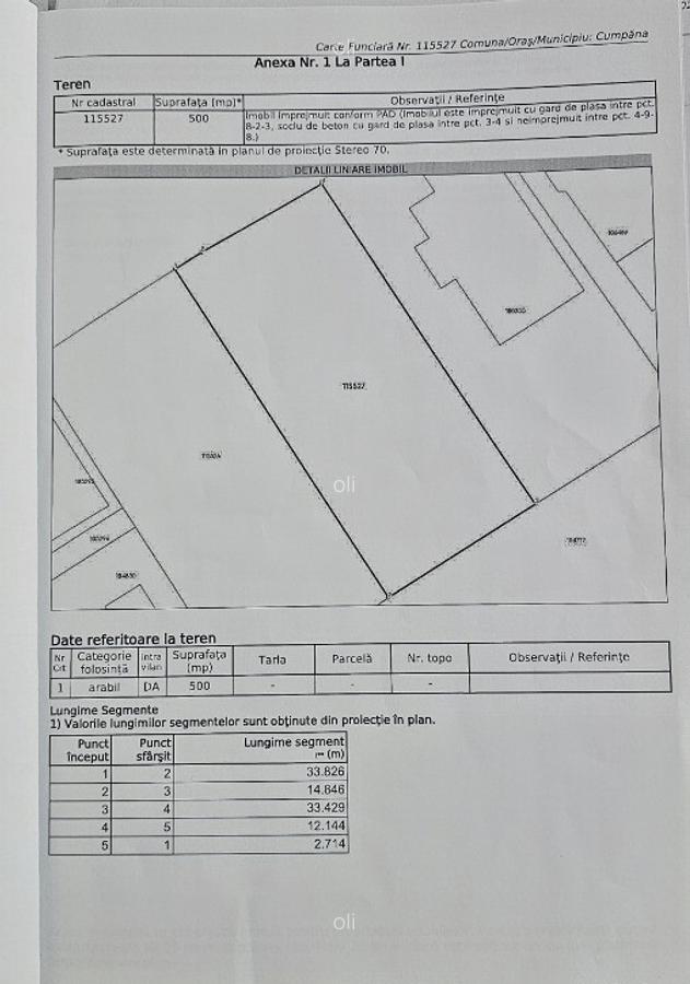 Teren intravilan 500mp in Cumpana zona foarte buna - 1