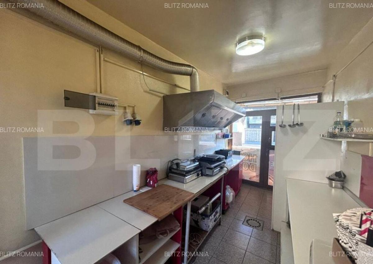 Spatiu comercial, 23 mp, echipamet fast food inclus, zona Br - 2