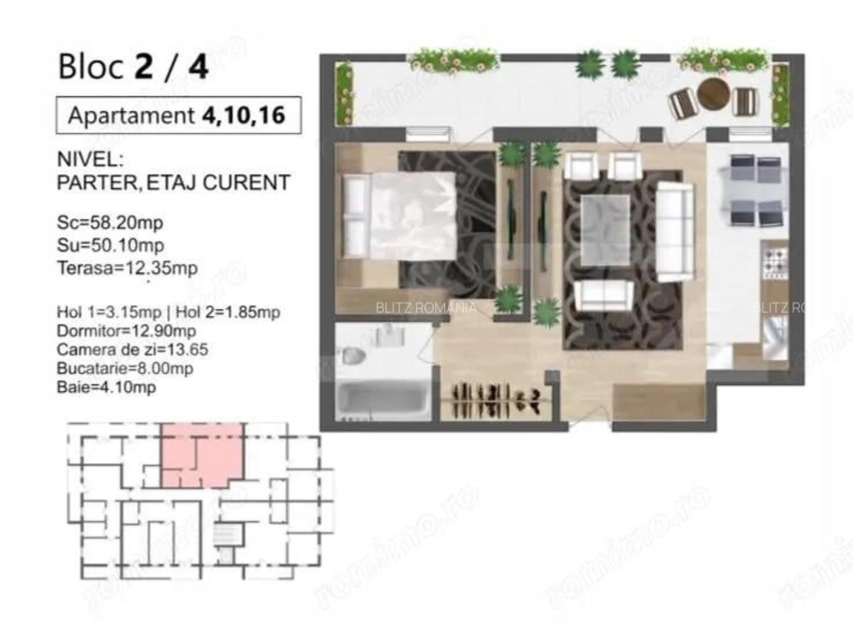 Apartament 2 camere in bloc nou finalizare primavara 2026 - 1