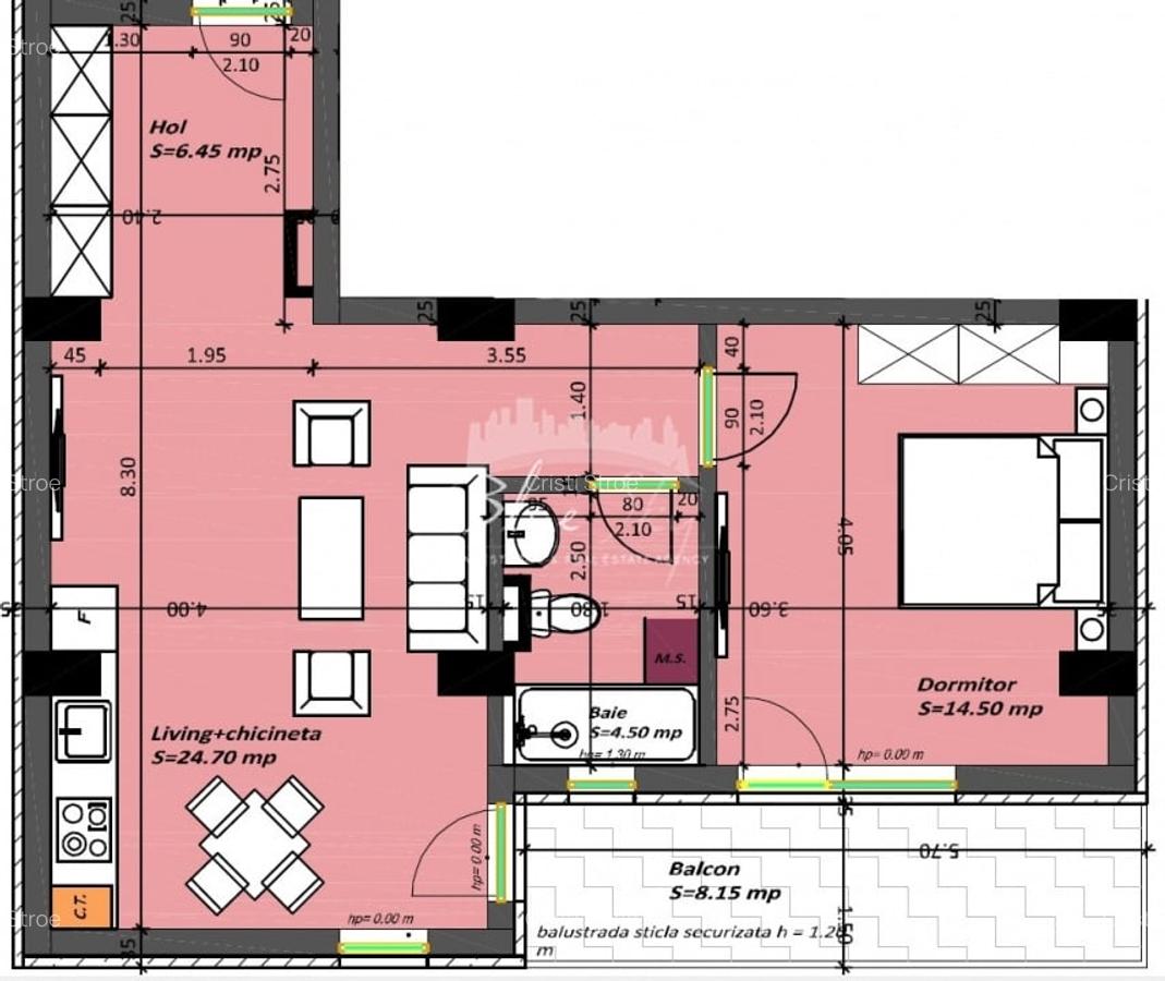 Apartament cu 2 camere in Statiunea Mamaia - pret 101.000 Euro+TVA - 3