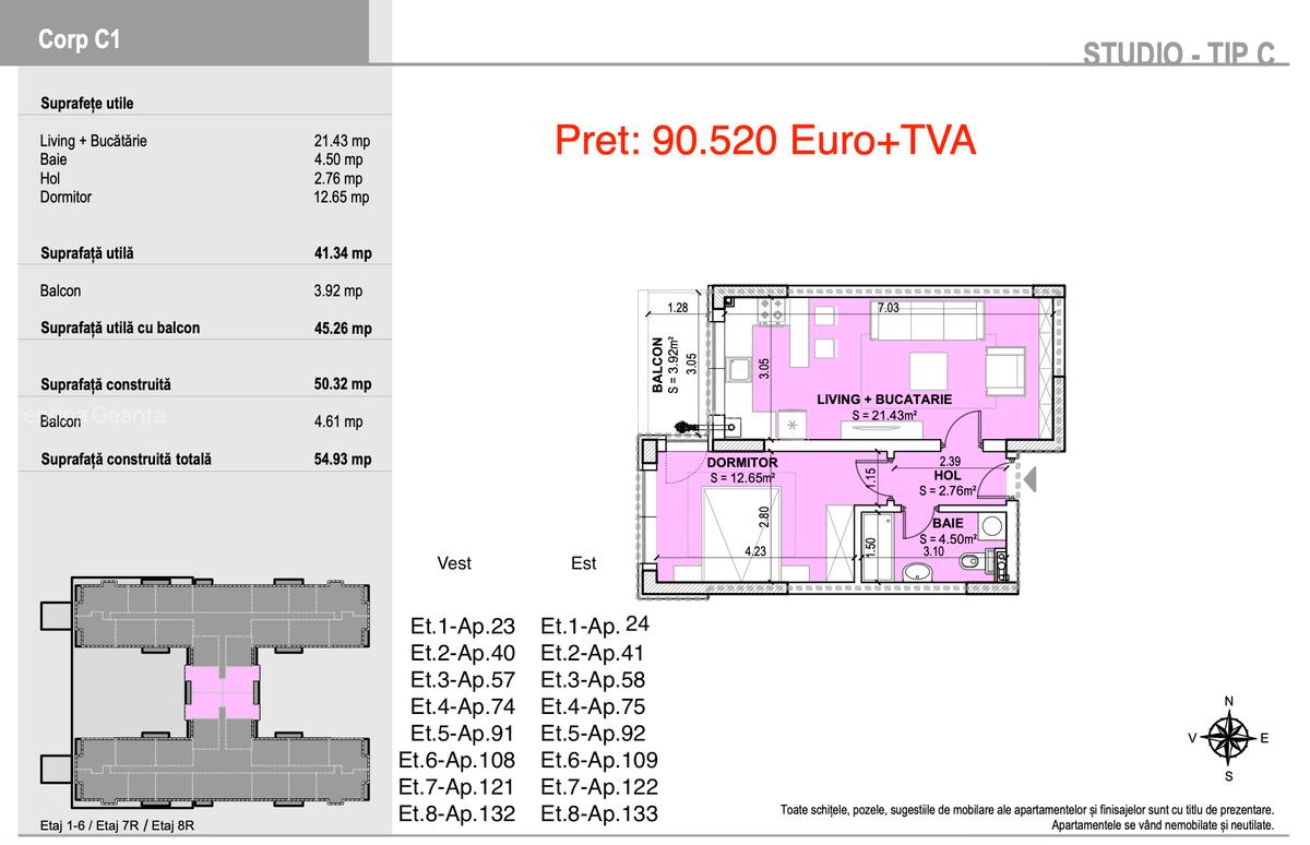 2 camere-Tip Studio-Rotar Park Residence-2 - 3