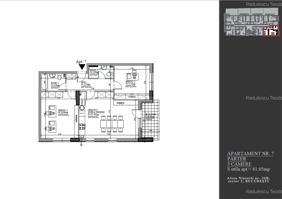 Apartamente 3 camere, Trapezului, P+2, Bloc NOU 2026! - 2