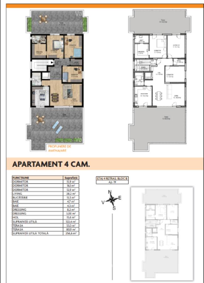 Penthouse - 4 camere 2 bai - 2 Terase - 10 min Metrou Aparatorii Patriei - 1