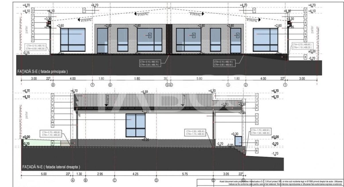 Teren intravilan 1200 mp PUZ aprobat utilitati langa parcela Cisnadie - 1