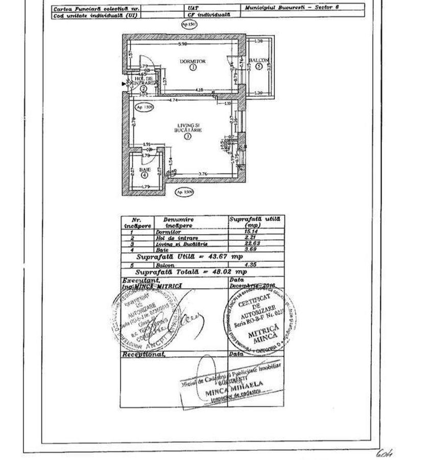 2 Camere Modern Grozavesti Imobil Nou Centrala Proprie Me... - 13