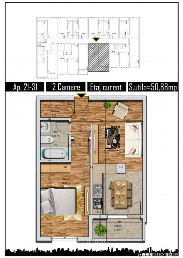 Apartament cu 2 camere semidecomandat în Militari - 3