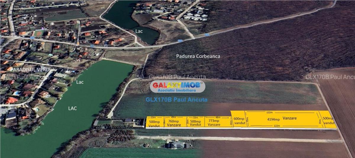 Loturi casa 760 mp Corbeanca vedere lac si padure Paradisul - 1