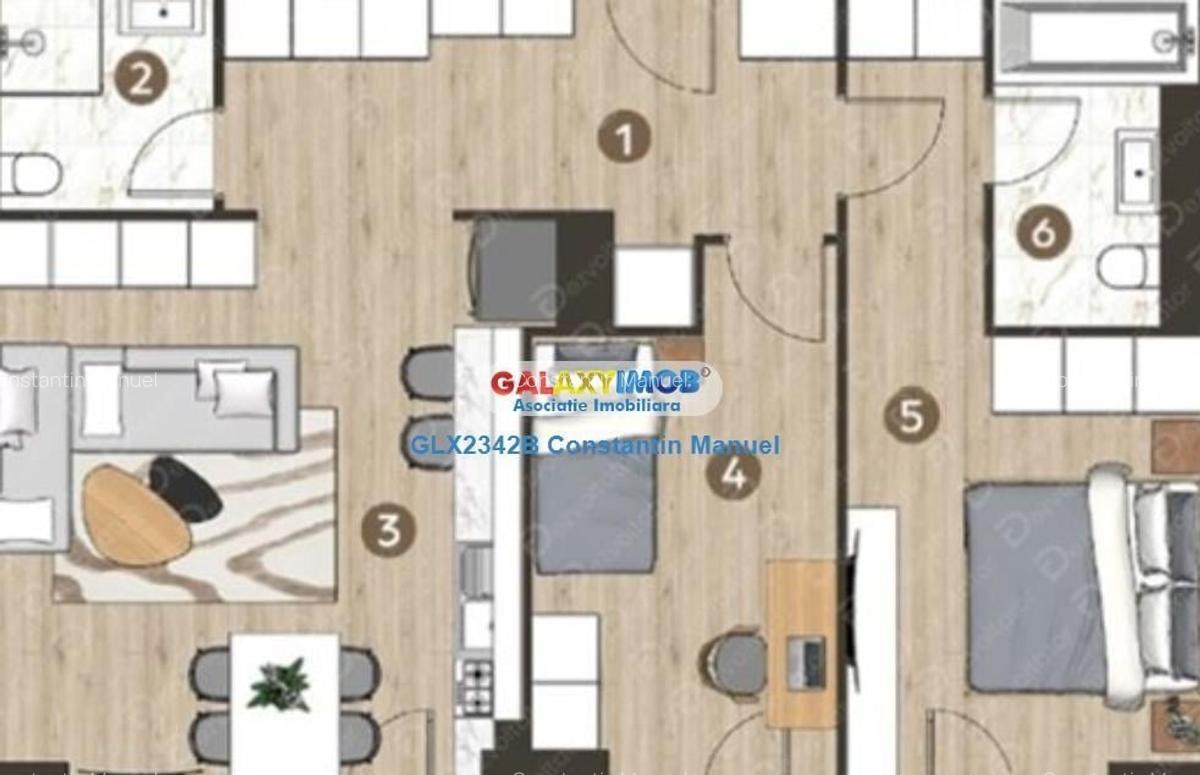 Apartament cu 3 camere, First Estate, Pipera Plaza, cu parcare - 7