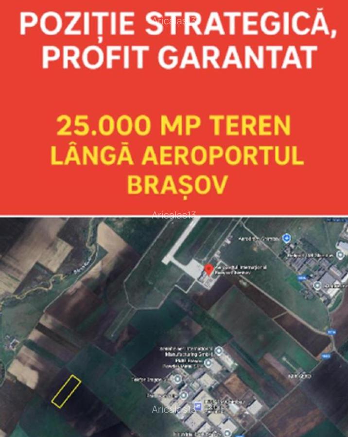 Oportunitate investițională–25.000mp teren lângă Aeroportul Internațional Brasov - 1