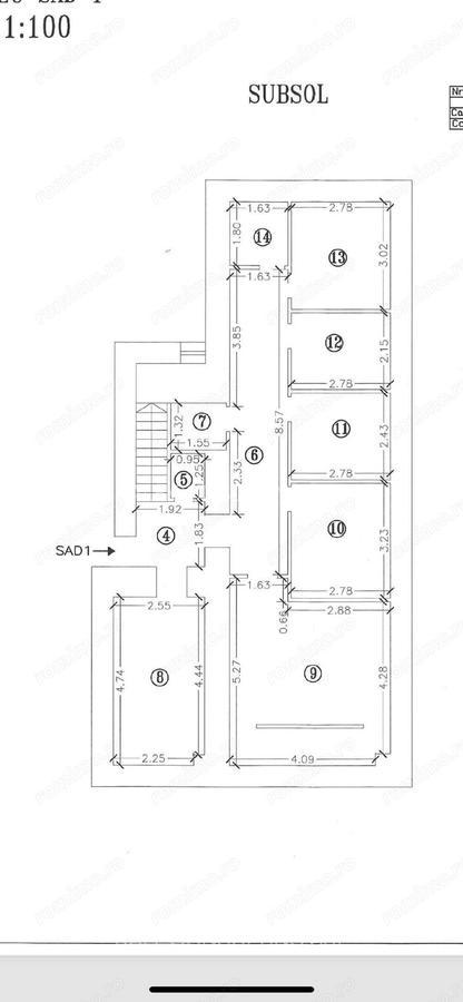 De vanzare spatiu comercial, parter+demisol, strada pietonala, vitrina mare, 166 mp, zona Unirii - 10 De vanzare spatiu comercial, parter+demisol, strada pietonala, vitrina mare, 166 mp, zona Unirii - 10