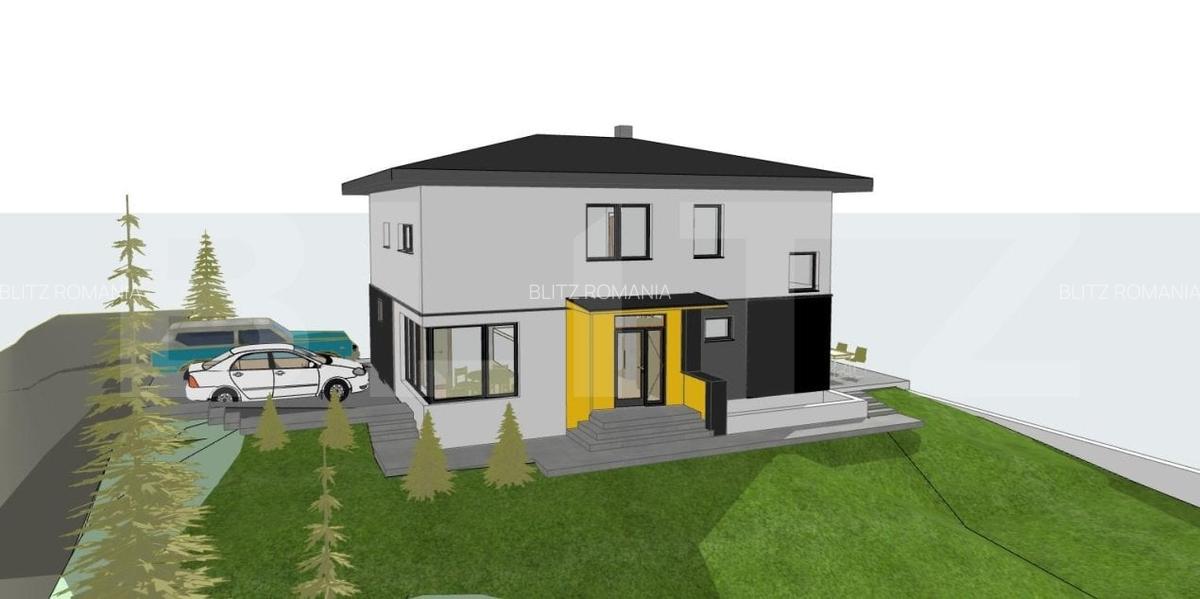 Casa 191 mp la rosu, teren 550 mp, zona profi, vedere panoramica - 2