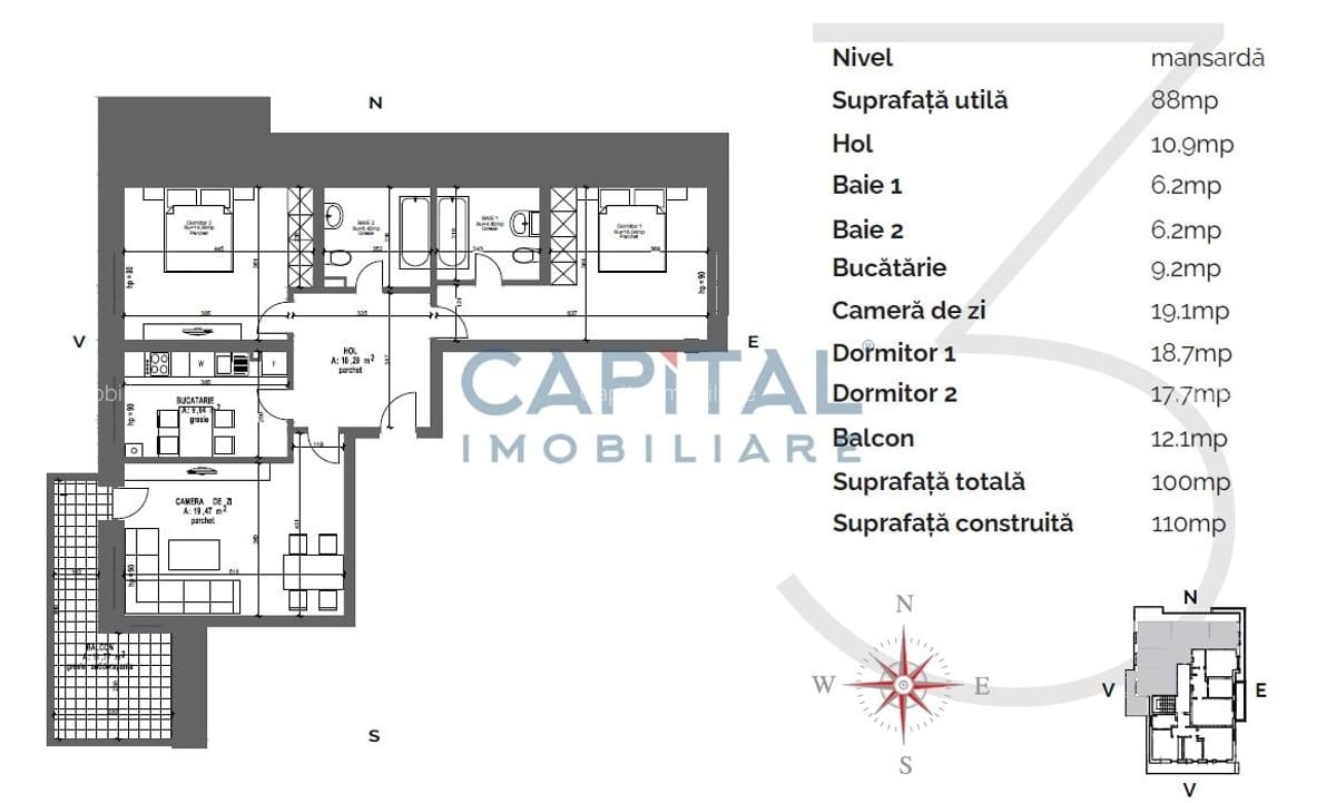 Comision 0% I Pret cu TVA inclus I Apartament 3 camere fabulos! - 18