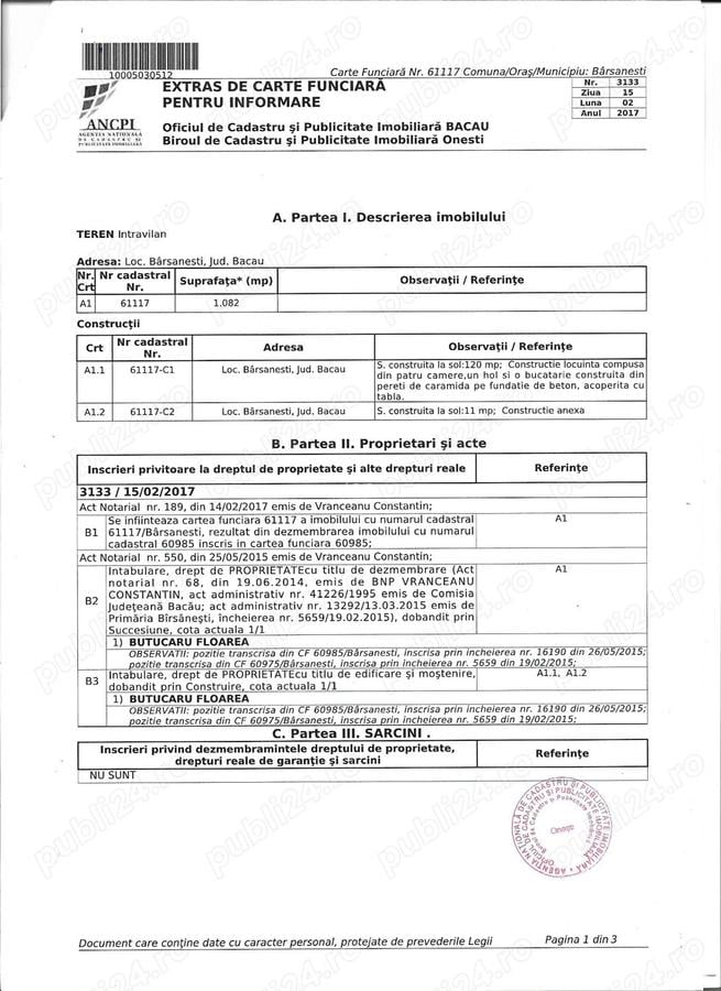 Vand casa cu teren - 1