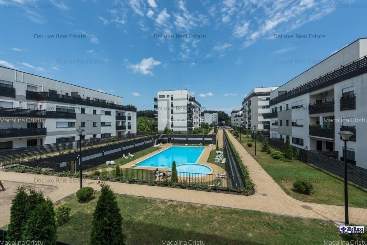 Apartament 4 camere modificat in 3, cu gradina, Baneasa Natura Residence - 16