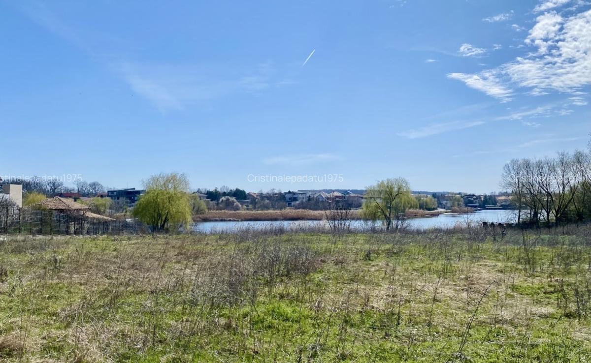 Teren la lac centru Corbeanca, vedere lac si padure, toate utilitatile - 3