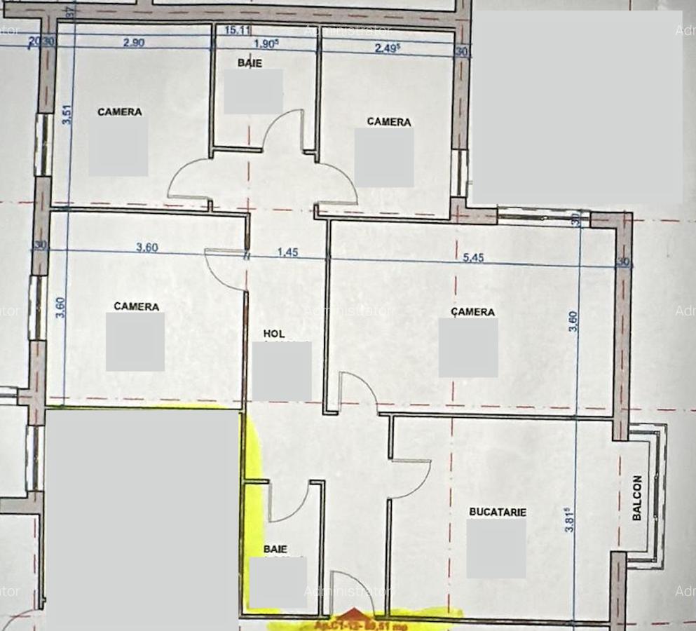 Apartament cu 4 camere decomandat, mobilat în Plăvăț II - 10