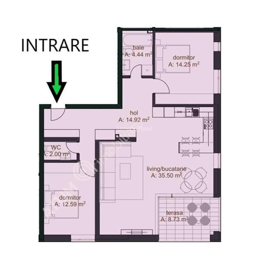 Apartament cu 3 camere decomandat în Arhitecților - Calea Cisnădiei - 8
