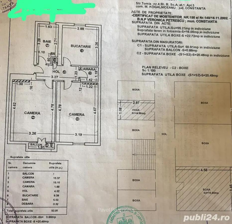 Vand apartament 2 camere decomandat, Mihail Kogalniceanu, Constanta - 8