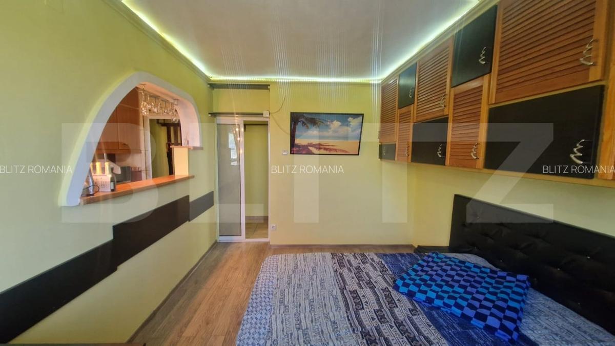 Garsoniera mobilata, etaj intermediar, parcare, beci luminoasa - 10