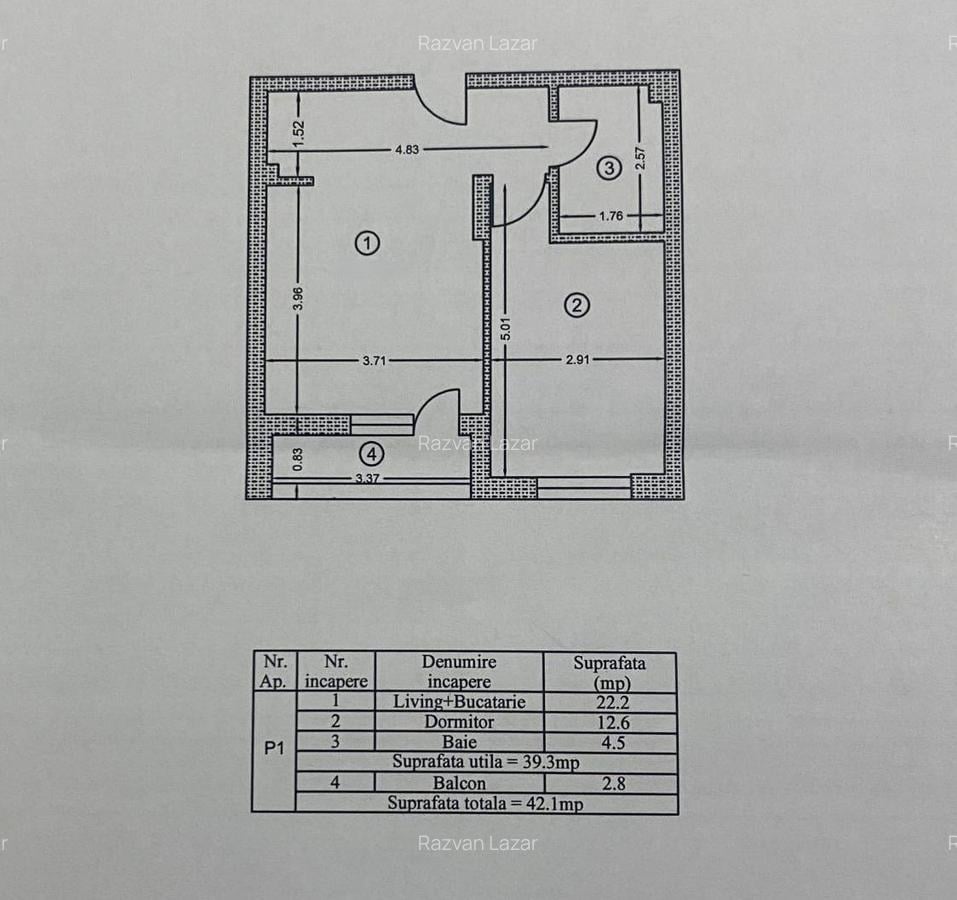 Apartament cu 2 camere semidecomandat în Apărătorii Patriei - 9
