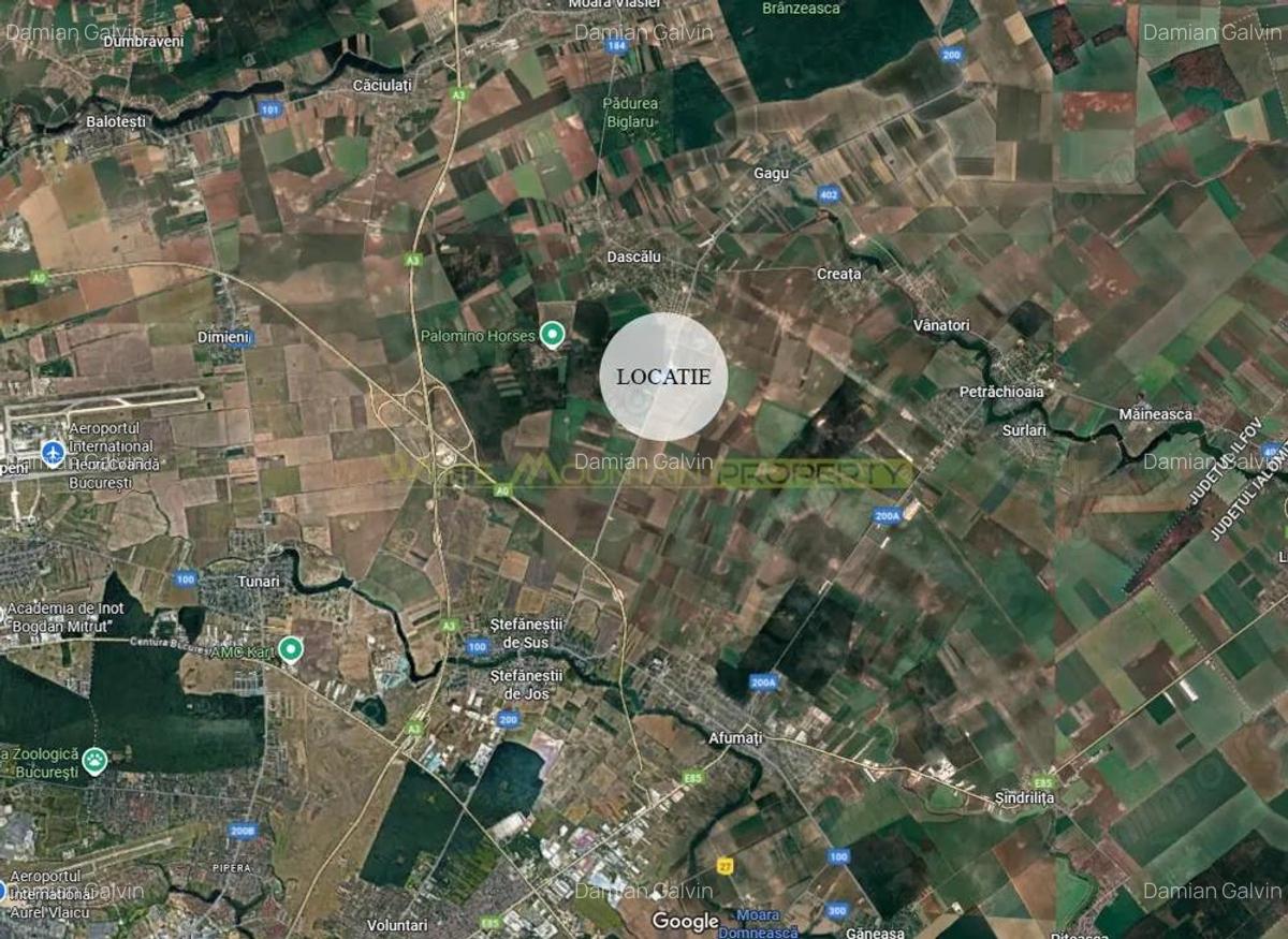 Afumati, Ilfov, 13.3 ha teren de vanzare - 1