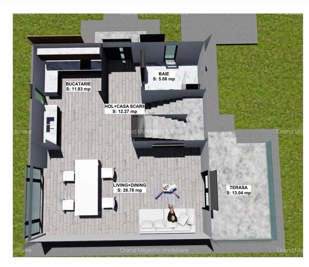 Casă cu 4 camere în Dârza - 12