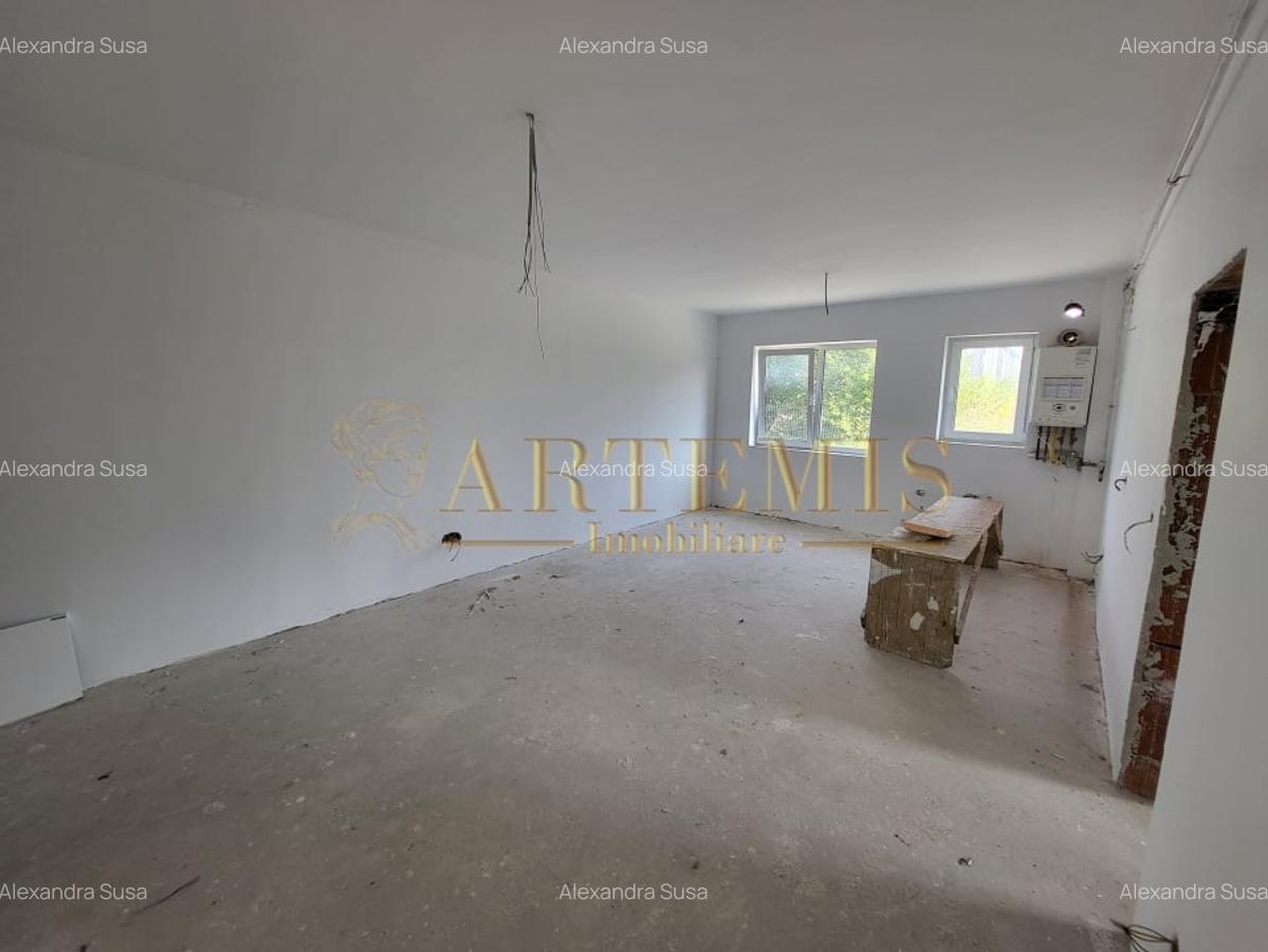 Apartament de 3 camere, semifinisat, 59 mp., zona Nord - 1