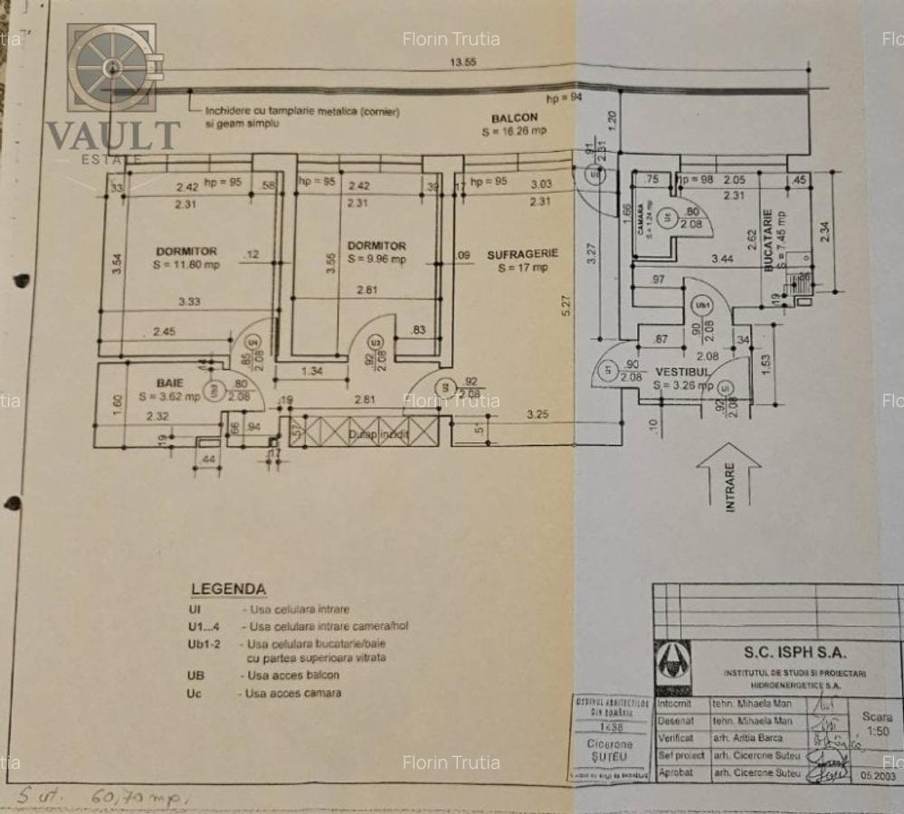 Apartament cu 3 camere semidecomandat, mobilat în Bucur Obor - 15
