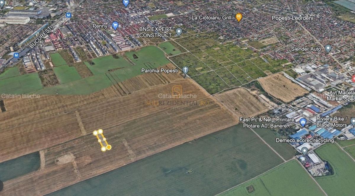 Teren intravilan 5000 mp, Popesti Leordeni, Fagului, Viscofil - 12