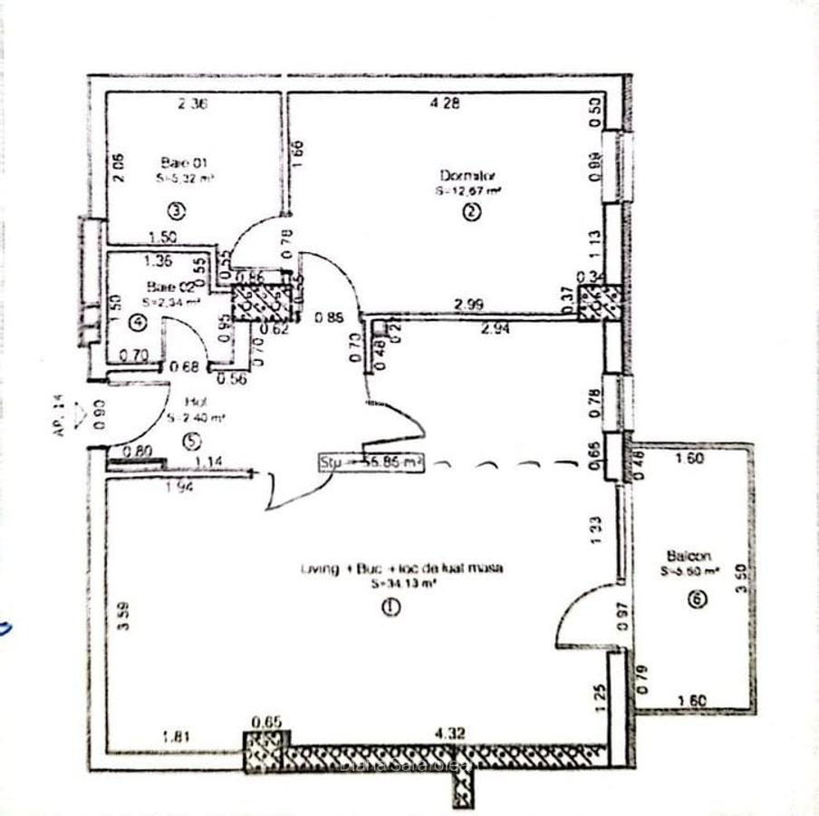 Apartament cu 2 camere decomandat, mobilat în Complex Studențesc - 2