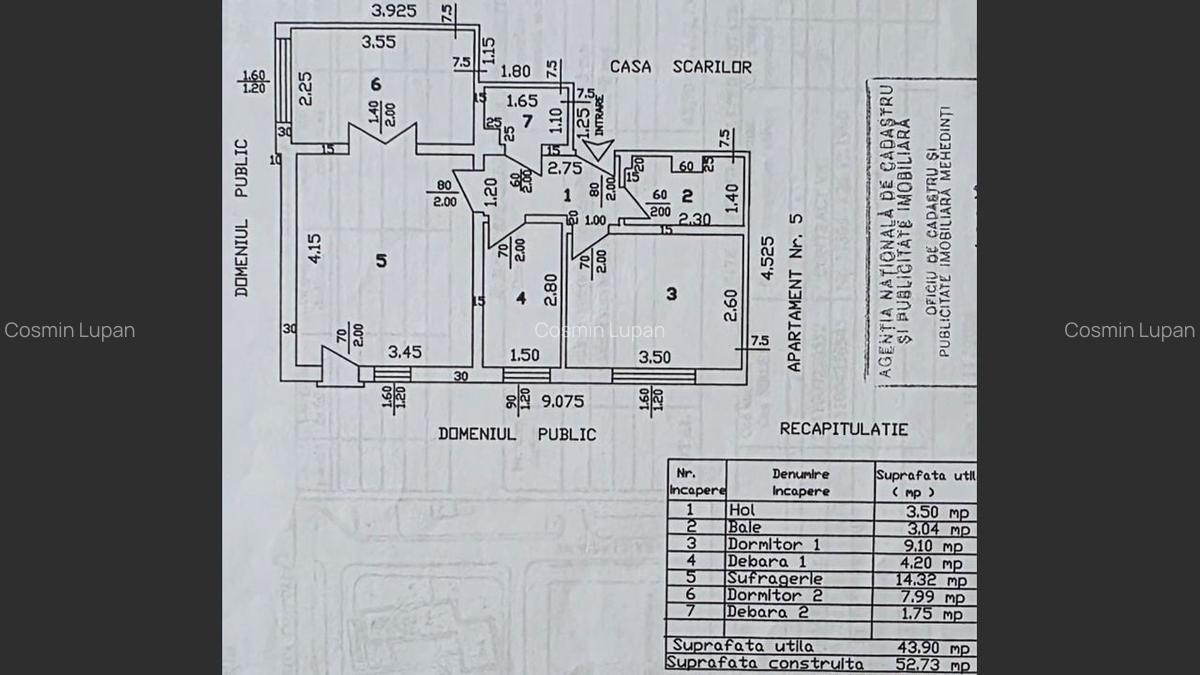 Apartament 2 camere, Etaj 1, Piata Sarbilor - 7