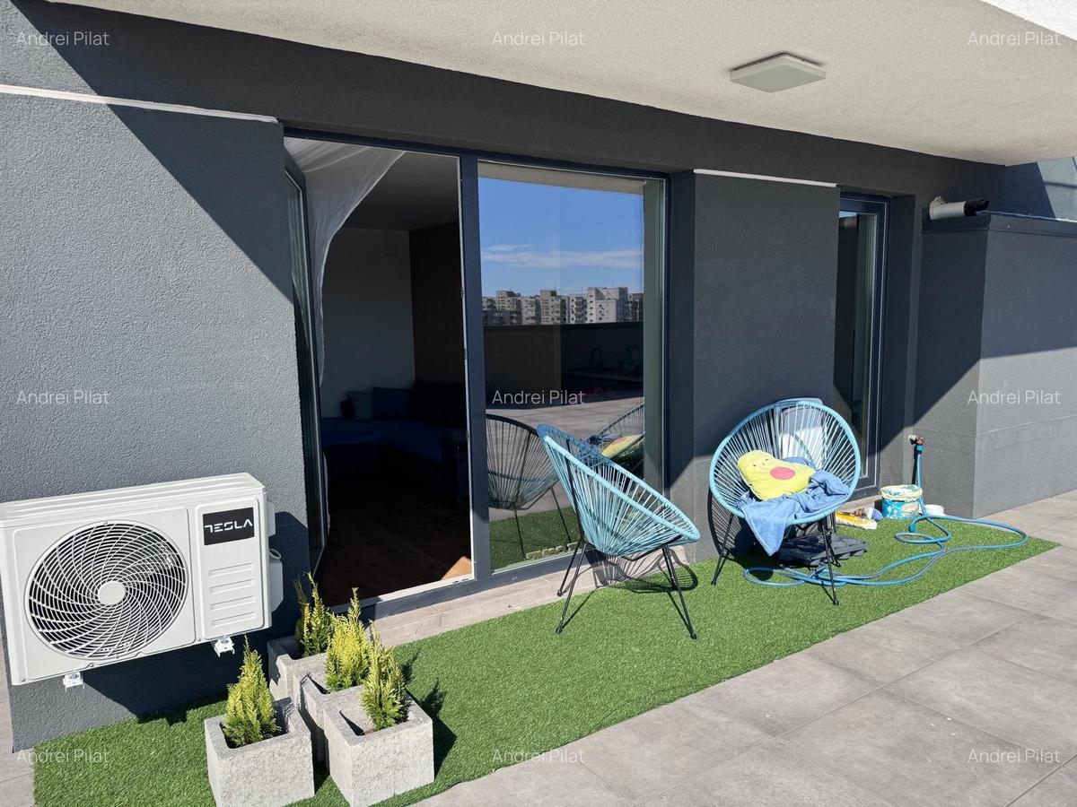 Apartament cu terasă 100mp in Trio Bridge View,parcare valabilă,totul nou - 8