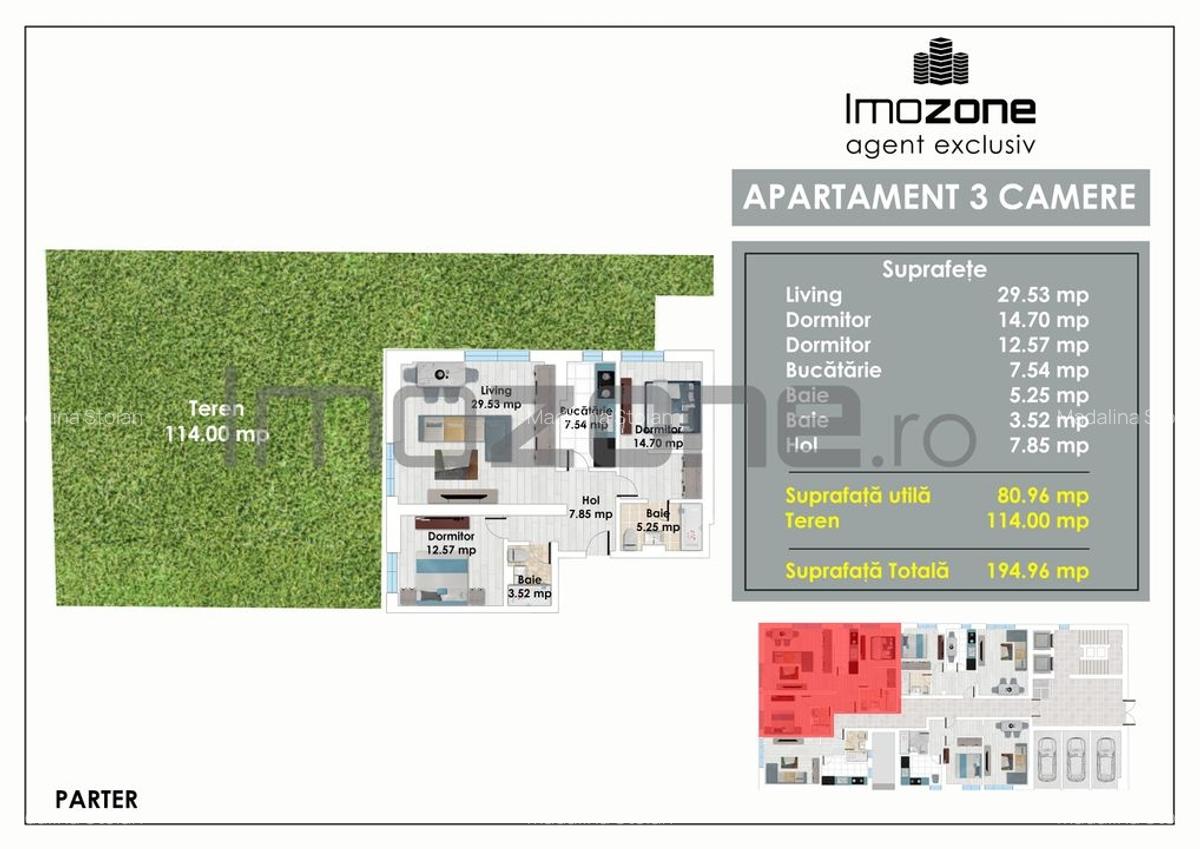 Apartament cu 3 camere decomandat în Militari - 24
