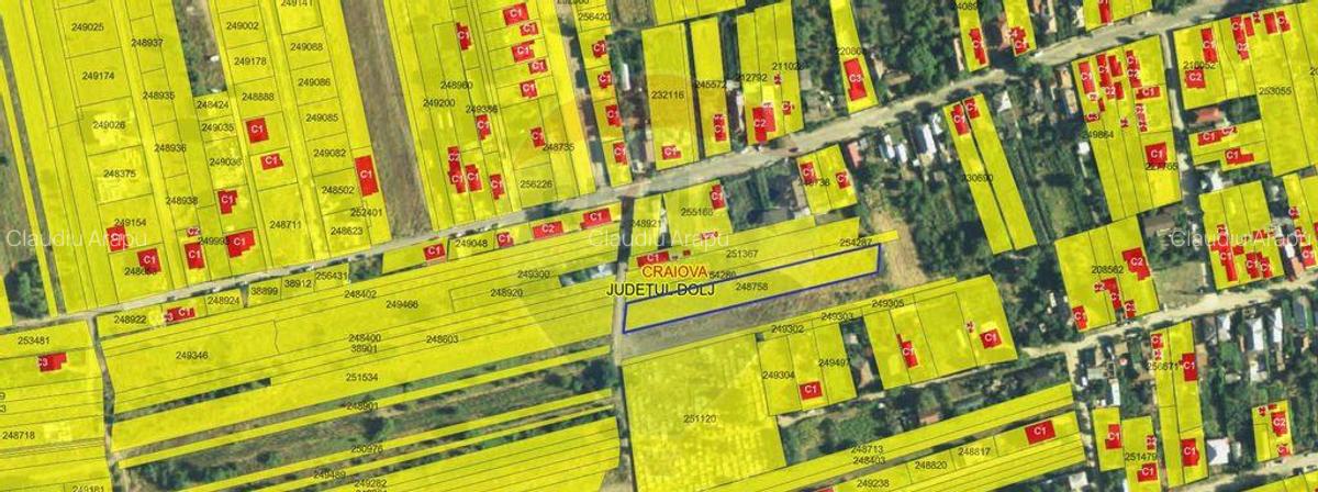 Teren 2,332mp Craiova / Strada Gradinari - 2
