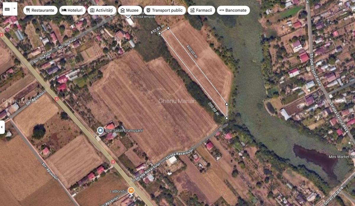 Teren intravilan Frumusani - 1