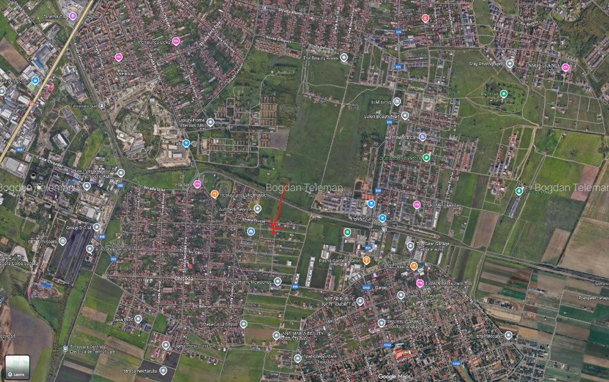 Vand parcela 655mp cu utilitati in Chisoda si case construite langa - 1