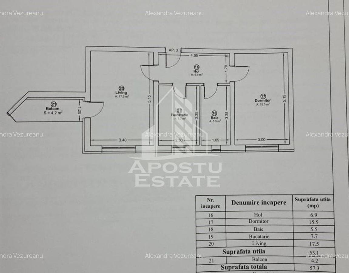 Apartament cu 2 camere, decomandat, 2 locuri de parcare,Bloc nou - 5