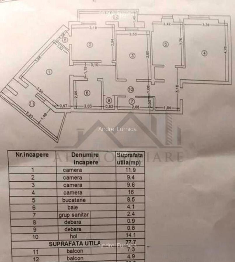 Apartament 4 camere Frumoasa - Lidl - 1
